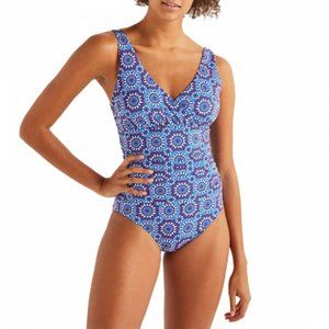 Boden Talamanca Swimsuit Bold Blue Sun Tile